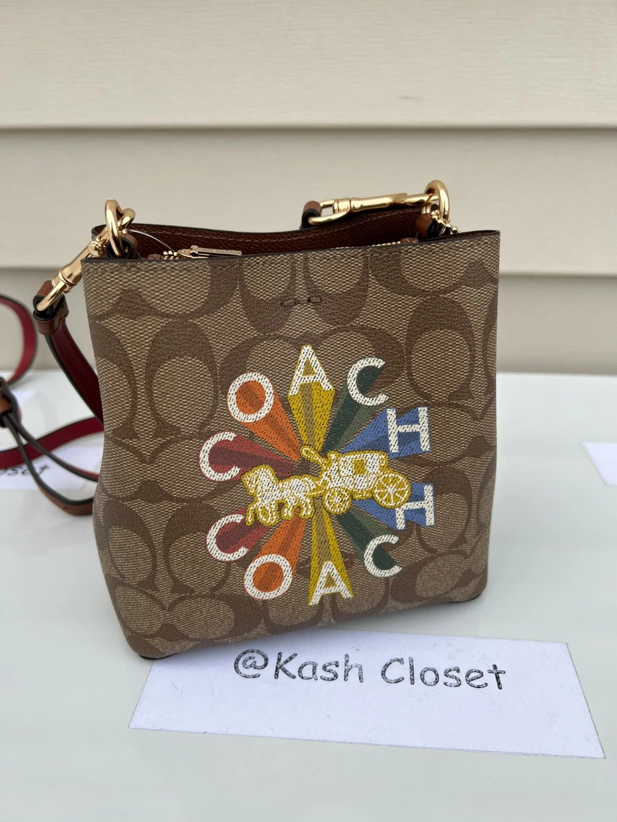 Rainbow bucket bag sale