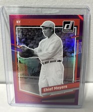 Chief Meyers Purple Holo Foil 2023 Panini Donruss Card #188 New York Giants