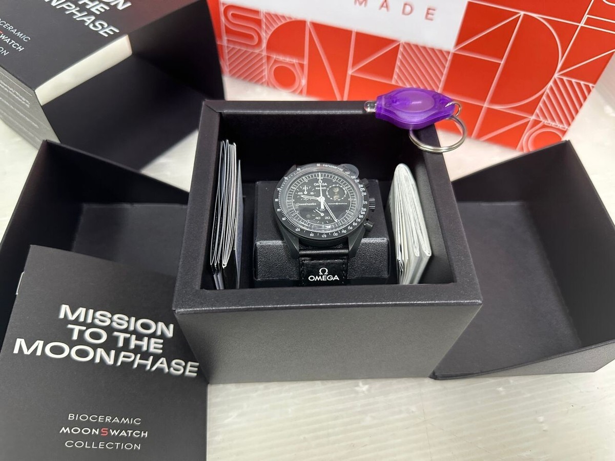 Omega x Swatch Mission The Dark Moonphase NEW Moon *Snoopy
