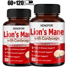 Lion's Mane Capsule - Support Heart.Cognitive Health, Focus & Memory Support