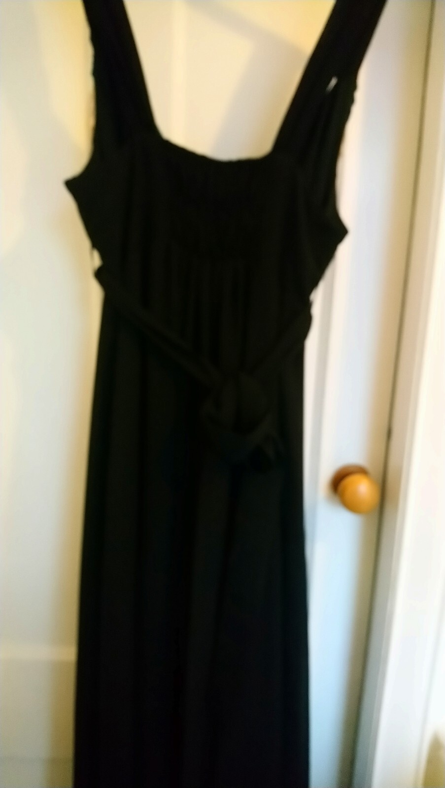 Flattering Long Formal Evening Dress Size 20. Xmas, Black Tie Gown