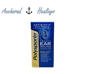 Polysporin Antibiotic Ear Drop Pain Relief Treats Ear Infections 15mL