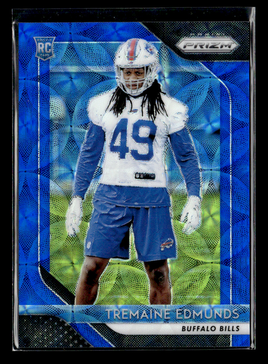 2018 Panini Prizm #247 Tremaine Edmunds Prizm Blue Scope /99