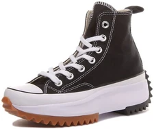 CONVERSE Tutti Stella 166800C Run Hike High Athletic Shoes White Black