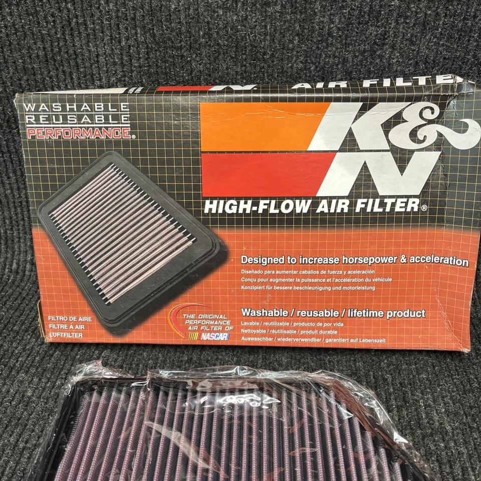 Filtro de aire de repuesto lavable K&N 33-2451 para Hyundai Elantra 2010-2017 Foto 3 de 4