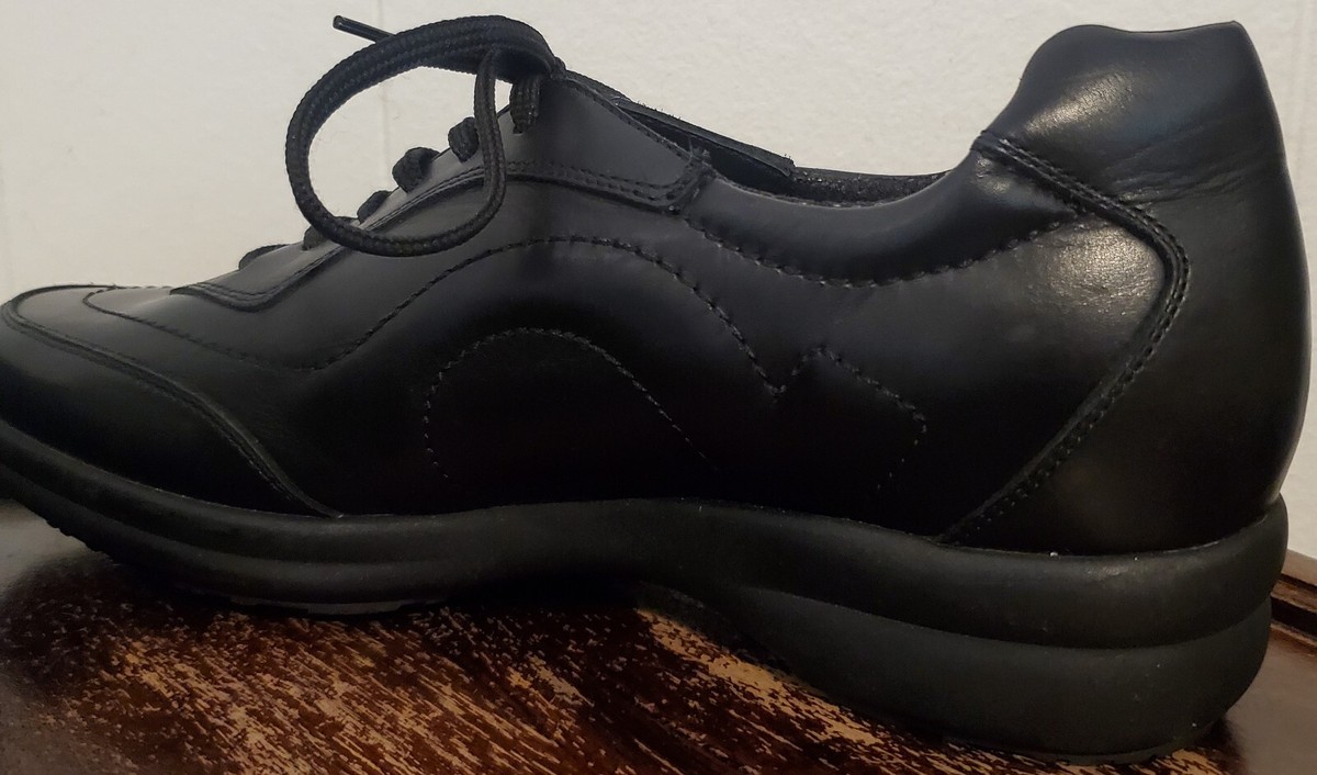 Salvatore Ferragamo Black Gancini Leather Women's Sneakers