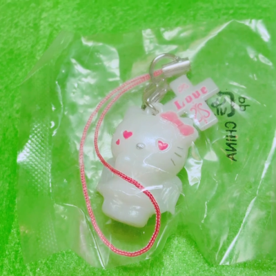 Rare Hello Kitty 2008 Kitty Angel & Devil Strap Set White Black