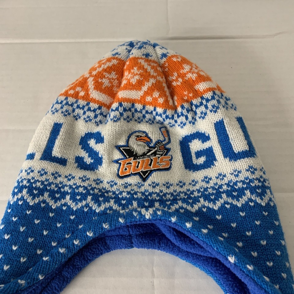 San Diego Gulls Hockey Team AHL Beanie Toboggan Hat With Braided san-diego-gulls-hockey-team-ahl-beanie-toboggan-hat-with-braided