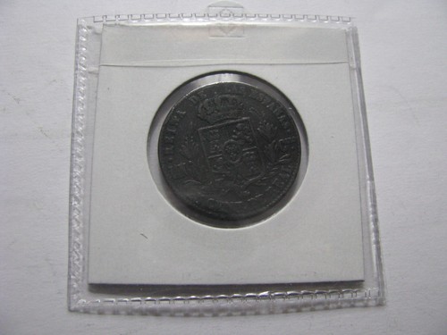 1855 25 Centimos Spain Segovia Royal Mint Queen Isabella II coin #1855.1 - Bild 8 von 8