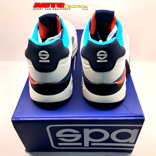 SCARPE SPARCO MARTINI RACING MODELLO S-TIME COLORE BIANCO NERO SNEAKERS - Zdjęcie 4 z 4