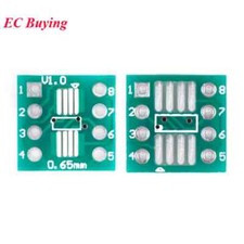 10pcs SMD to DIP Pin Adapter, TSSOP8/SSOP8/SOP8 to DIP8 PCB Adapter Plate Board