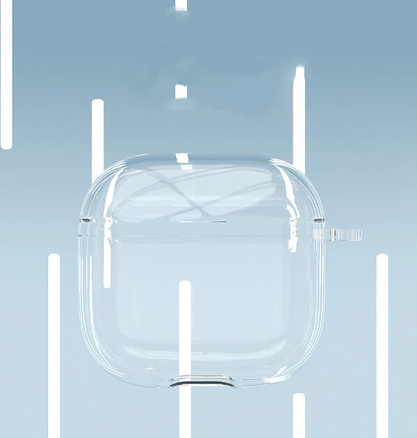 Funda transparente para AirPods 4 amarillamiento reducido, carga inalámbrica, resistente a golpes Foto 2 de 4