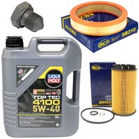 MotoröL Filter Set 5W40 5Liter + ÖLablassschraube FüR Audi 80 Avant 1.6 2.0 B4