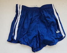Vtg. New Gym Shorts 70'/80's Slazenger Mens Tennis Size M Blue Lined Retro