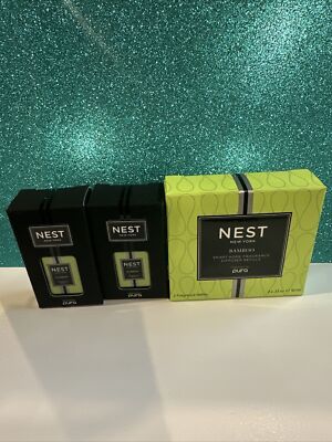 PURA NEST New York Fragrance Diffuser Refill Bamboo 10 Ml . 33 Oz /2 In Box