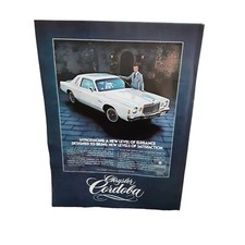 1976 1977 Chrysler Cordoba Car Original Ad Vintage