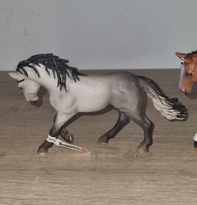 Schleich Andalusian Stallion Horse Retired- Grey Black 2005 Rare