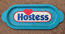 Hostess Snack Tray 11.5" Blue Serving Plate Twinkies Hohos 2001 IBC VTG
