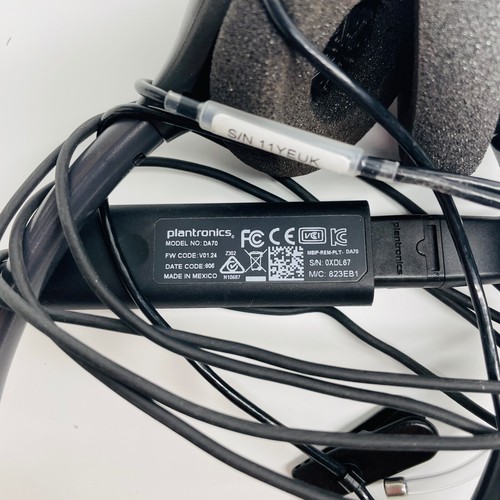 Plantronics DA70 HW261 Supraplus Wideband Microphone Binaural Voice Tube Headset - 第 10/10 張圖片