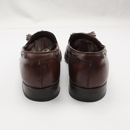 FOOT JOY VTG Tassel Loafers Brown Leather Mens 8A - Picture 5 of 8
