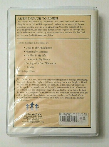 Faith Enough To Finish By Jill Briscoe. 6 Cassettes. Hard Cover Case. Good Cond. - Picture 2 of 7
