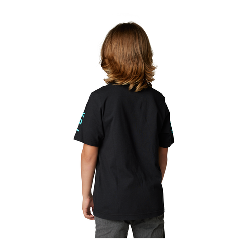 Fox Racing YOUTH Short Sleeve Tee T-Shirt Toxsyk Black YOUTH Large WAS $21.95 - Picture 3 of 3
