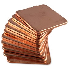 Kupferplättchen 20x20x1mm 10x Kupfer Copper ...
