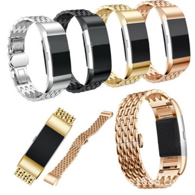 Fastener Ring Fitbit Charge Band Connector Stainless Steel Metal