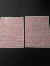 Creative Memories - Mini ABC/123 - Pink Classy Stickers - One Sheet