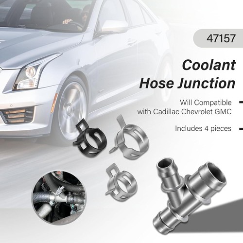 Conexión de manguera de refrigerante 47157 para Dorman compatible con Cadillac Chevrolet GMC - Imagen 2 de 7