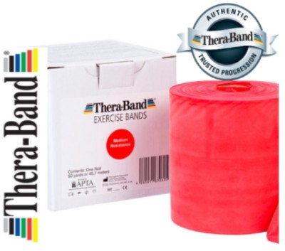 Grundpreis 4,95  /m, THERABAND, 2m, rot, Fitness, Reha, Physio