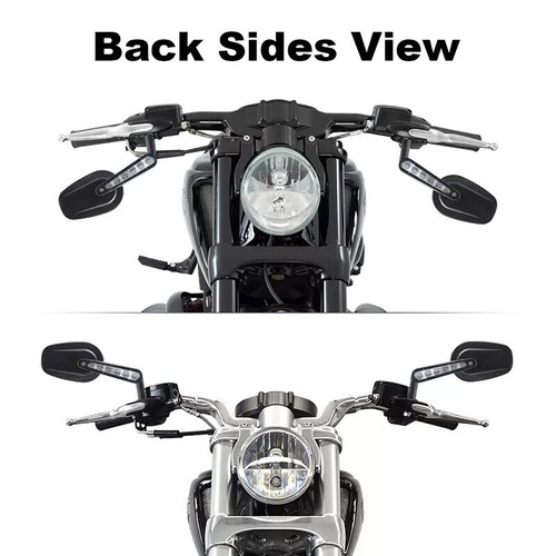 Motorcycle Rear View Mirrors with Turn Signals For Harley V-Rod VRSCF 2009-2017 - Imagen 9 de 15