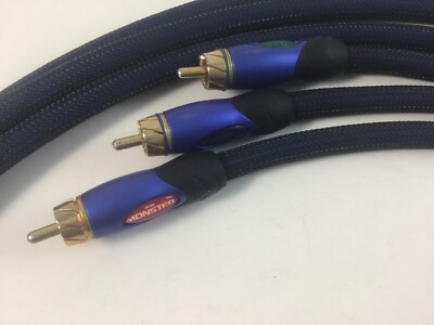 Monster THX Certified Componet Audio Video 4 FT Cable Gold Tips | eBay