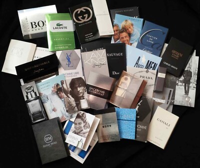 Lot of 10 High End Designer Men's perfume Pour Homme randomly selected samples