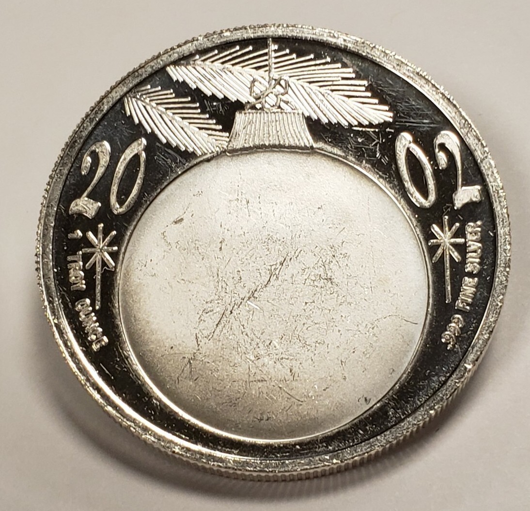2002 1 oz .999 Silver Round of Christmas Past - Frosty the Snowman