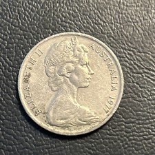 1977 Coin Australia $.10 10 Cent