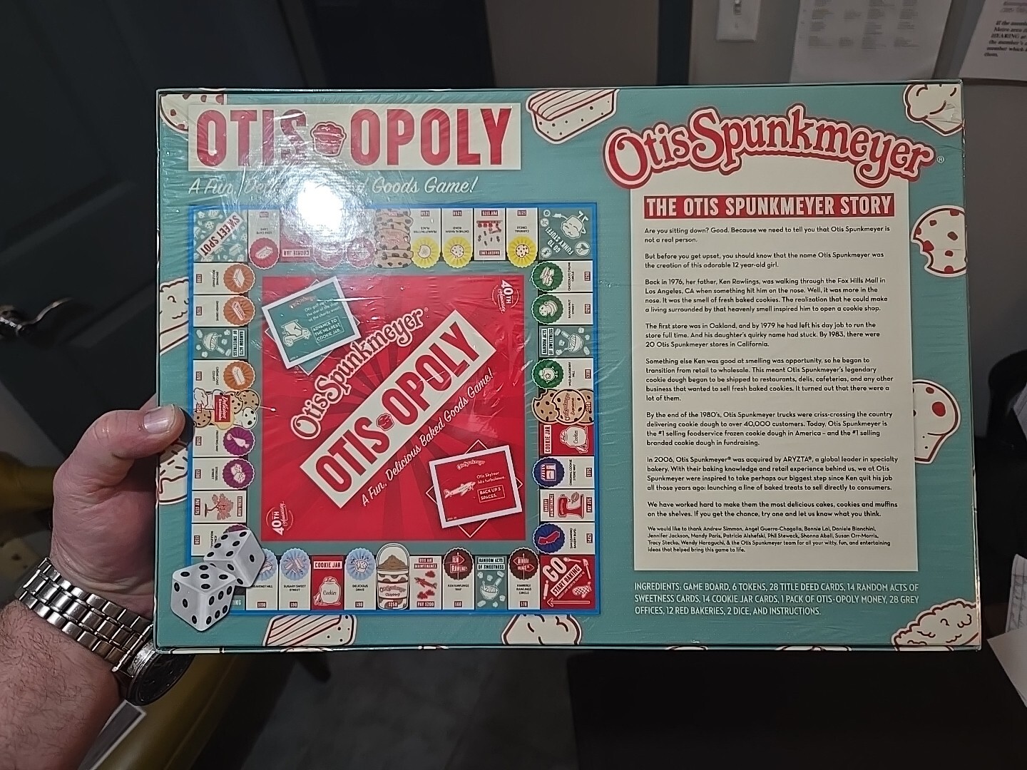 Otis-Opoly Otis Spunkmeyer 40th Anniversary Monopoly Board Game NIB SEALED RARE!
