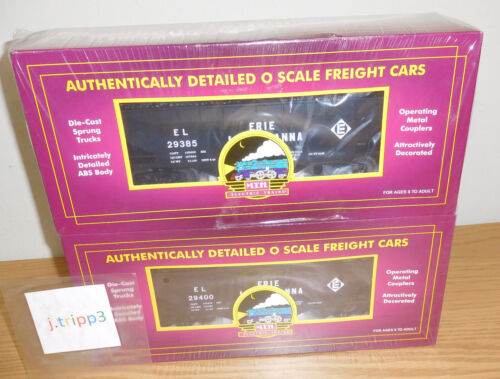 MTH 20-97451 ERIE LACKAWANNA 2-BAY OFFSET COAL HOPPER CAR TRAIN O SCALE 2 PACK - Picture 1 of 3