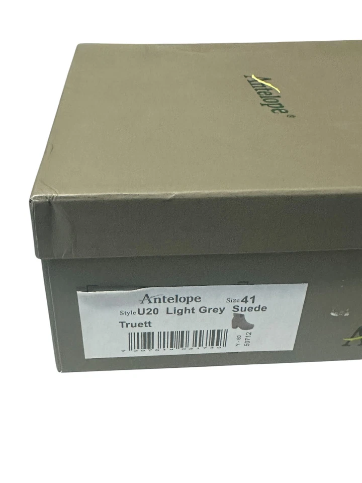 Botines de cuña Antelope Truett gris claro gamuza plataforma tacón bloque talla 41 nuevos Foto 2 de 4