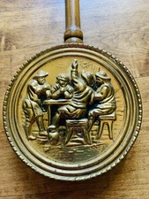 Vintage Gold Toned Brass Silent Butler Crumb Catcher Ash Pan Bed Warmer