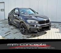 CUP Spoilerlippe Schwarz FüR BMW X6 F16 M Paket M6 Frontspoiler Spoilerschwert
