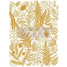Re-Design with Prima, Decor Transfers, Gold Foil, Foliage Finesse, Leaves, Frond