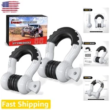 3/4" D-Ring Shackle Kit for Trucks and SUVs - Built to Last Off-Road Towing Set
