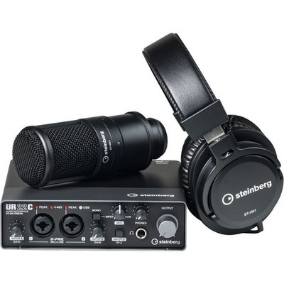 Steinberg UR22C RP Recording Pack Audio Interface Studio Headphones & Microphone