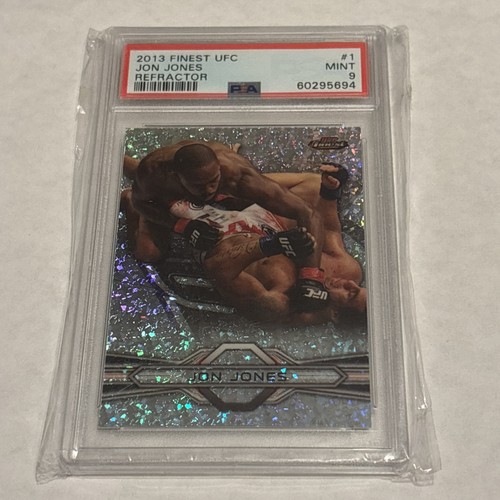 UFC Jon Jones Topps 2013 Finest refractor #1 PSA Mint 9