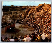 1960s Ancient Roman Amphitheater Concert Caesarea Maritima Israel Postcard