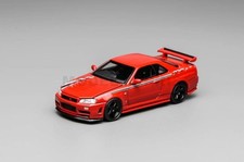 MOTORHELIX M63420 NISSAN SKYLINE GT-R (R34) COUPE NISMO COSTUMIZED 1999 1/64 RED