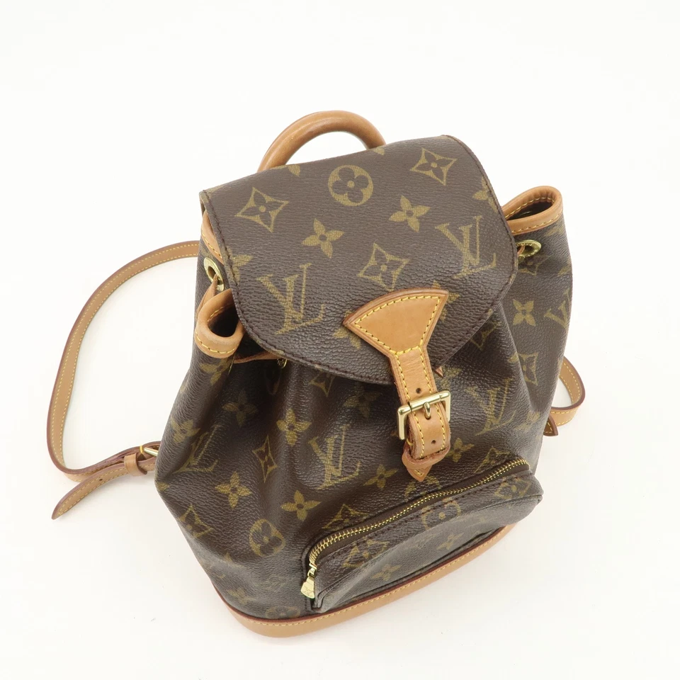 Auténtica Mochila Louis Vuitton Monograma Mini Montsouris Marrón M51137 Usada Envío Gratis Foto 4 de 4