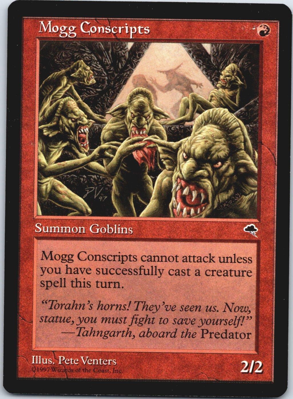 Mogg Conscripts 189 Common Tempest Magic: The Gathering Near Mint
