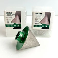 Set of 2 Kurstol Diamond Beveling Chamfer Bits 50mm / 2in